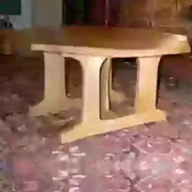 Octagonal Cedar Table